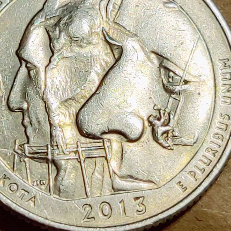 This-Is-A-2003-D-South-Dakota-State-Quarter.-Appears-To-Have-Metal-Missing